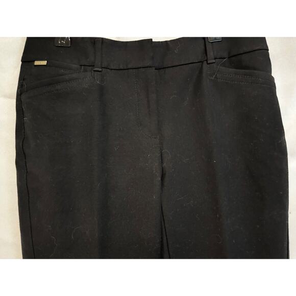 Express Women's Black Pants Slim Ankle Flat Front Siren Career Capsule sz 0 - Picture 3 of 8